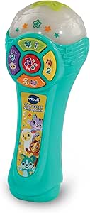 Vtech - Sing - Song Microphone - Multicolour | It has four animal buttons to introduce the animals, their sounds, and their numbers. | suitable ages 12m + up - Marah Kids