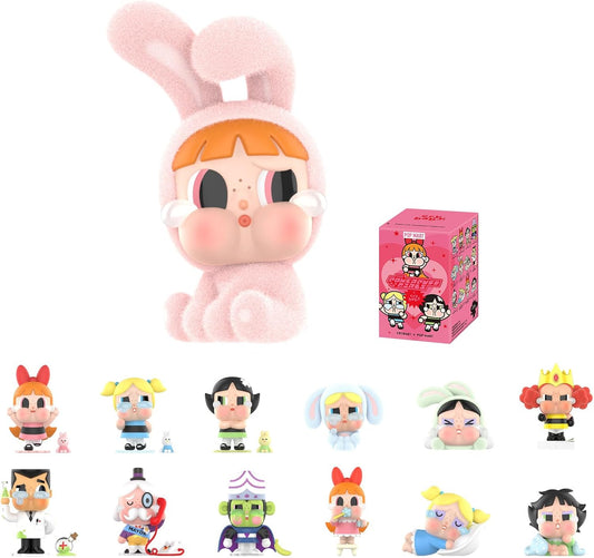 Pop Mart Crybaby X Powerpuff Girls Series Vinyl Face Plush Sealed Case