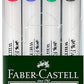 FABER - CASTELL WHITEBOARD MARKER CHISEL WALLET OF 4PC - Marah Kids