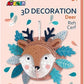 Avenir 3D Decoration - Deer Kit | Turn Your Wall into a Zoo! Create 3D Decorations with Pre - Cut Cardboard Puzzle Pieces | Thoughtful and Creative Gift Option for Kids 3+ - Marah Kids