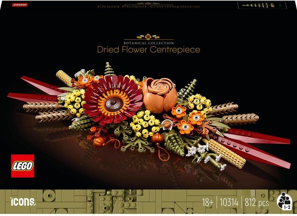 LEGO 10314 Icons Dried Flower Centrepiece, Botanical Collection Crafts Set for Adults - Marah Kids