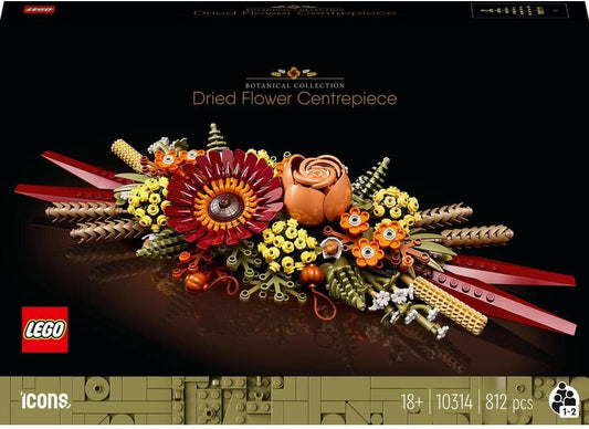 LEGO 10314 Icons Dried Flower Centrepiece, Botanical Collection Crafts Set for Adults - Marah Kids