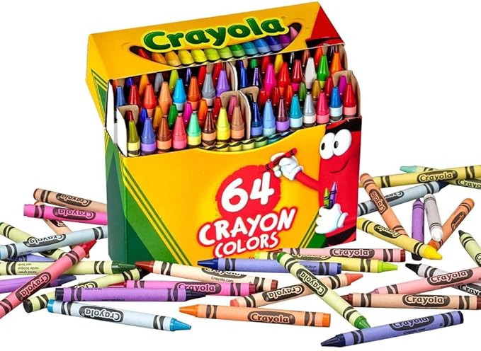 Crayola - 64 ct. Crayons - Non - Peggable - Marah Kids