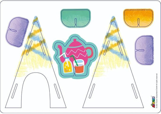Avenir Crayon Activity Kit - Go Picnic | Thoughtfully Designed Crayons for Little Hands, Mess - Free and Durable | Safe and Eco - Friendly Natural Beeswax Crayons for Kids 3+ - Marah Kids