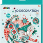 Avenir 3D Decoration - Cat Kit | Turn Your Wall into a Zoo! Create 3D Decorations with Pre - Cut Cardboard Puzzle Pieces | Thoughtful and Creative Gift Option for Kids 3+ - Marah Kids