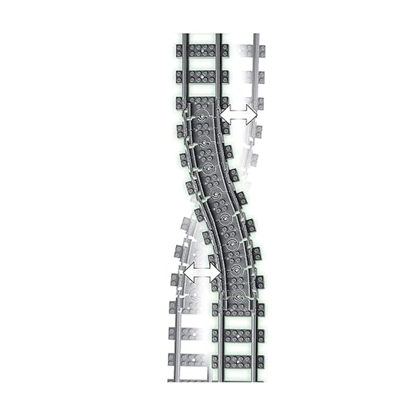 Lego 8 X Flexible Tracks 60205