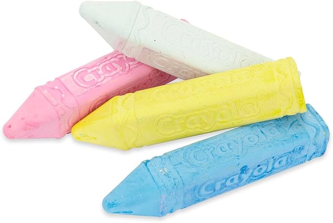 Crayola Sidewalk Chalk, Multicolor With 4 Chalks