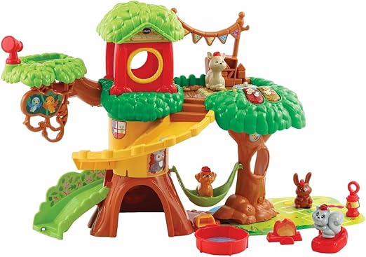 Vtech - Animal Fun Treehouse | Interactive Toy for Kids with Phrases & Sounds | Suitable for Boys & Girls 1, 2, 3, 4+ Years - Marah Kids