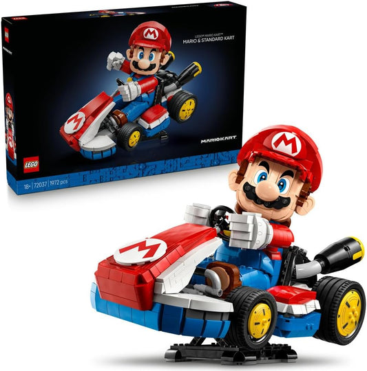 LEGO: Super Mario Mario Kart – Mario & Standard Kart Collectible Model (72037) - Marah Kids