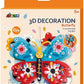 Avenir 3D Decoration - Butterfly Kit | Turn Your Wall into a Zoo! Create 3D Decorations with Pre - Cut Cardboard Puzzle Pieces | Thoughtful and Creative Gift Option for Kids 3+ - Marah Kids
