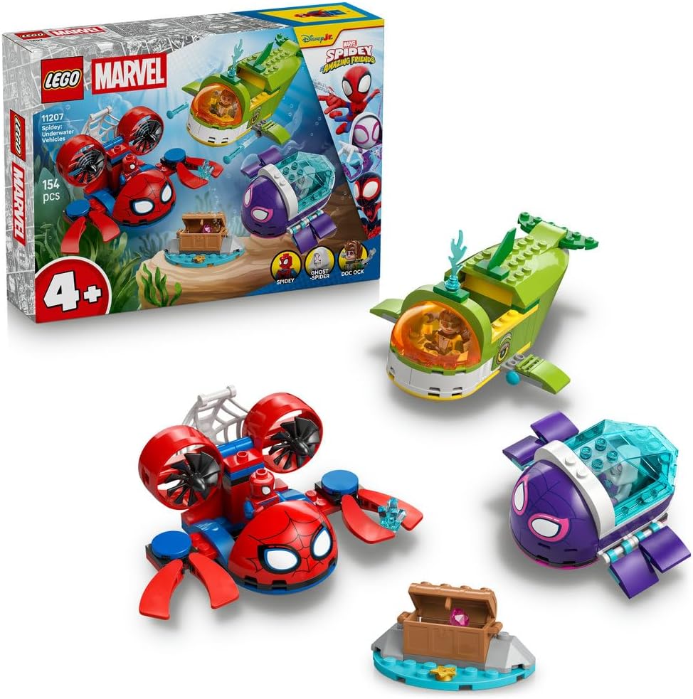 LEGO: Marvel Spidey And His Amazing Friends Spidey: Underwater Vehicles (11207) - Marah Kids