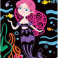 Avenir - Scratch - Little Mermaid Multicolour | Scratch the paper sheets to create colorful designs | Ages 3+ - Marah Kids