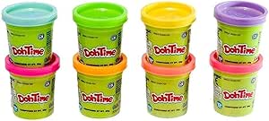 DOHTIME BRIGHT COLORS 8 PCK 2OZ - Marah Kids