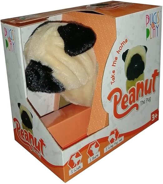 PUGS AT PLAY WALKING PUG 6.5 B/O - Marah Kids