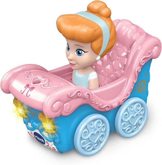 Vtech - Toot - Toot Drivers Cinderella's Enchanted Carriage, Disney Princess - Multicolour | Pretend Play Vehicle with Lights, Phrases and Songs, Interactive Toddler Toy | ideal for ages 12 Months, 2, 3, 4+ - Marah Kids