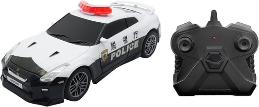 D - power - 1:32 Scale GT - R Tokyo Police RC Car – White | Remote Control Patrol Car with 2.4GHz Controller - Marah Kids