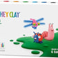 HEY CLAY - DIY Bugs: Snail, Dragonfly, Ladybird Plastic Creative Modelling Air - Dry Clay For Kids 6 Cans - Marah Kids