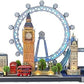 CUBIC FUN 3D PUZZLE LED CITYLINE LONDON 186PCS B/O - Marah Kids