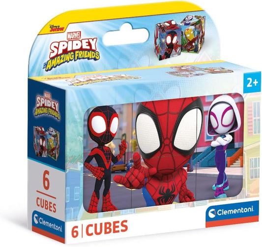 CLEMENTONI Puzzle Cubes Spidey & Friends 6pcs - Marah Kids