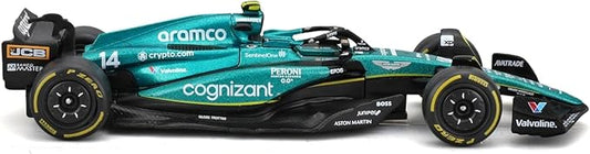 Bburago 1:43 Formula (without helmet & plastic stand) - Aston Martin Aramco Cognizant Team AMR23 (2023)