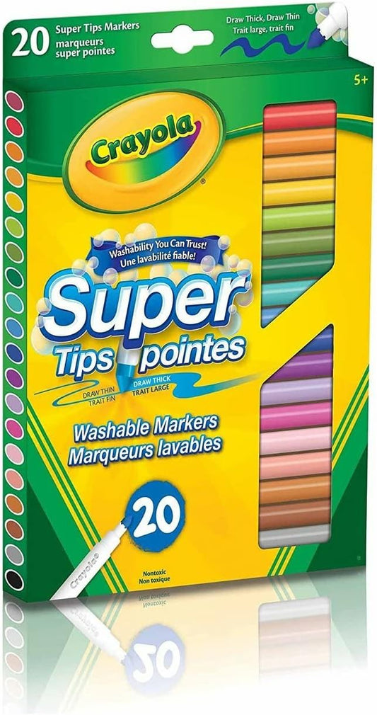 Crayola 20 ct. Washable Super Tips Markers - Marah Kids