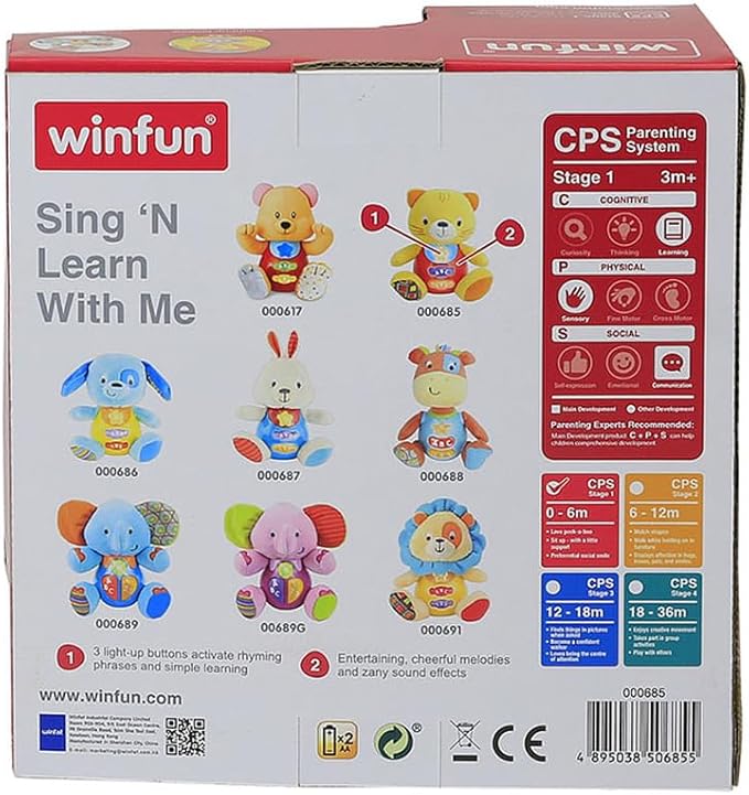 Winfun -Sing-With-Me Rattle - Elephant