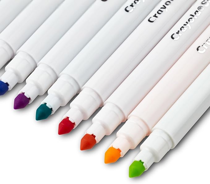 Crayola Washable Super Tips, Pastel Markers, 20 Count