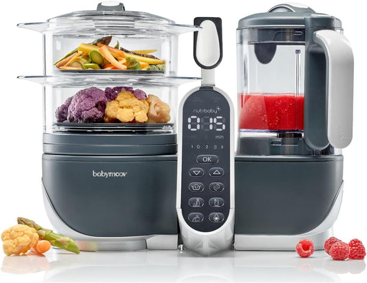 Babymoov Nutribaby+ Food Processor | Steam & Blend Baby Food, 2.2L - Marah Kids