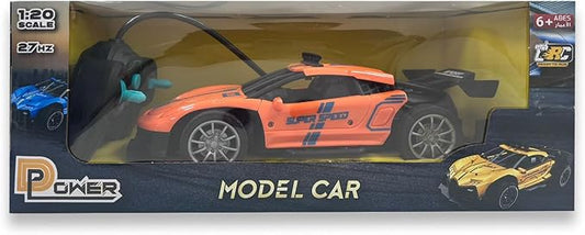 D - Power 1:20 R/C 4WD 27Mhz Racing Car Rechargeable Remote Control – Orange | ages 6+ up - Marah Kids