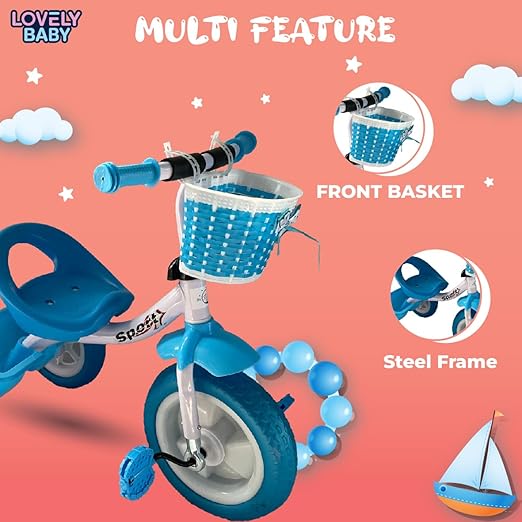 Lovely Baby Plug & Play Tricycle - PInk - Marah Kids
