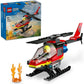 LEGO City Fire Rescue Helicopter Toy 60411