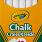 Crayola Anti-Dust White Chalk 12 Count (Pack Of 1) | Smooth Texture Makes Writing & Drawing On Blackboards Easy