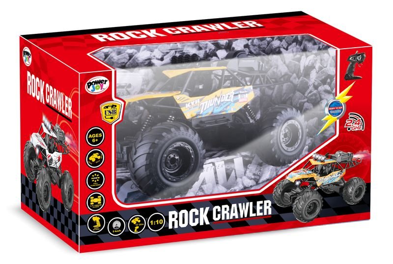 Power Joy Remote Control Buggy Rock Crawler 1/12 with LED Lights - Marah Kids