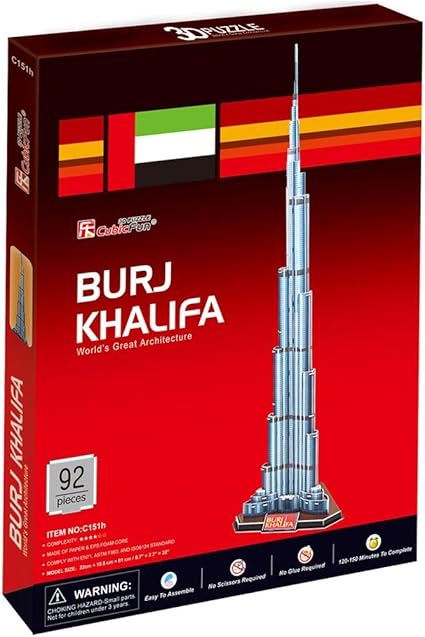 Cubic Fun - 3D Puzzle Burj Khalifa 92Pc Uae