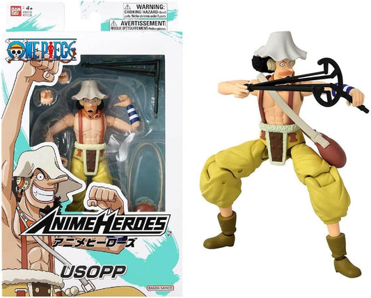 BANDAI Anime Heroes One Piece Usopp 7-Inches