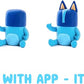 Hey Clay - Bluey & Friends, Colorful modeling air - dry clay, 15 cans, Series Collections, with fun interactive app for kids aged 3+ years. - Marah Kids