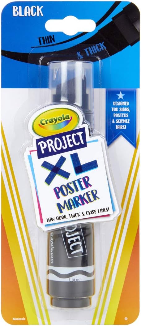 Crayola XL Poster Markers - Black - Marah Kids