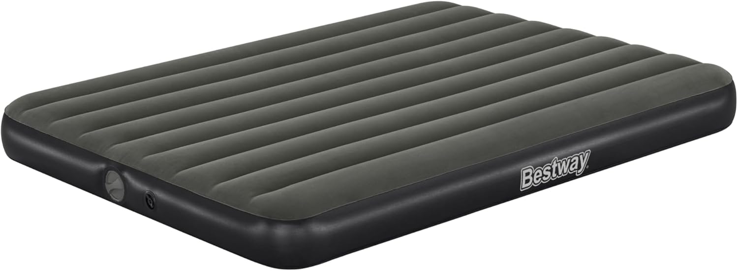 Bestway Tritech Queen Air Mattress with Integrated Rechargeable Pump, 80 x 60 x 10 inches/2.03 m x 1.52 m x 25 cm - Marah Kids