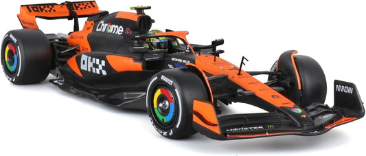 Bburago 1:24 Formula Model Kit (with helmet & plastic stand) -  McLaren Team MCL38