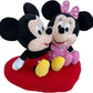 DISNEY PLUSH MICKEY&MINNIE HEART CUSHION - Marah Kids