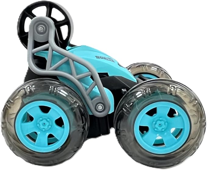 D - Power 1:16 2.4G R/C Mini Stunt Car 360 Degree Stunt Car – Blue | Ages 3+ up - Marah Kids