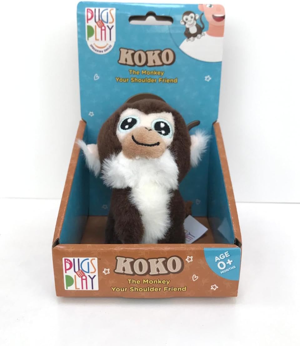 Pugs At Play Shoulder Buddy Koko 4-Inch