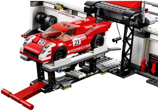 Lego Porsche 919 Hybrid and 917K Pit Lane
