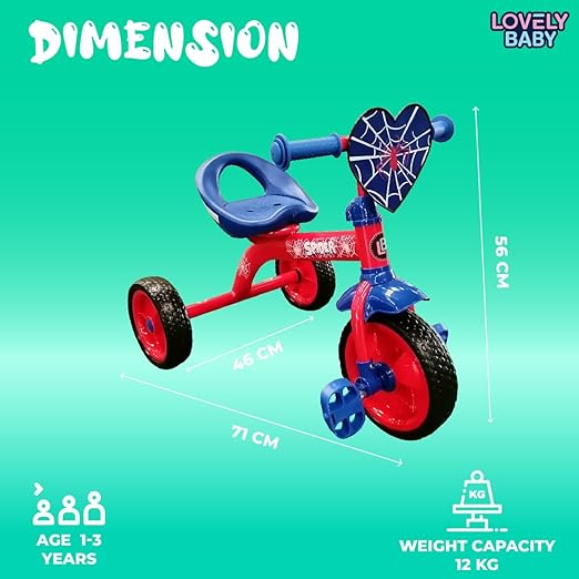 Lovely Baby Tricycle & Balance Bike - Red - Marah Kids