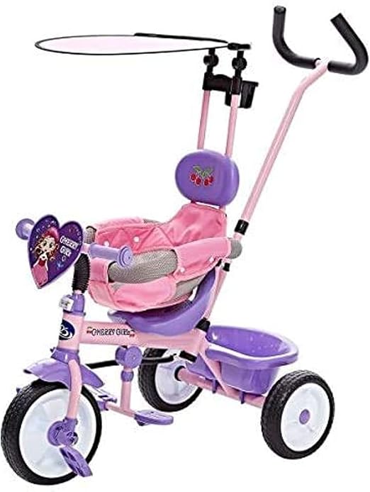 Lovely Baby Tricycle with Handlebar - Pink - Marah Kids