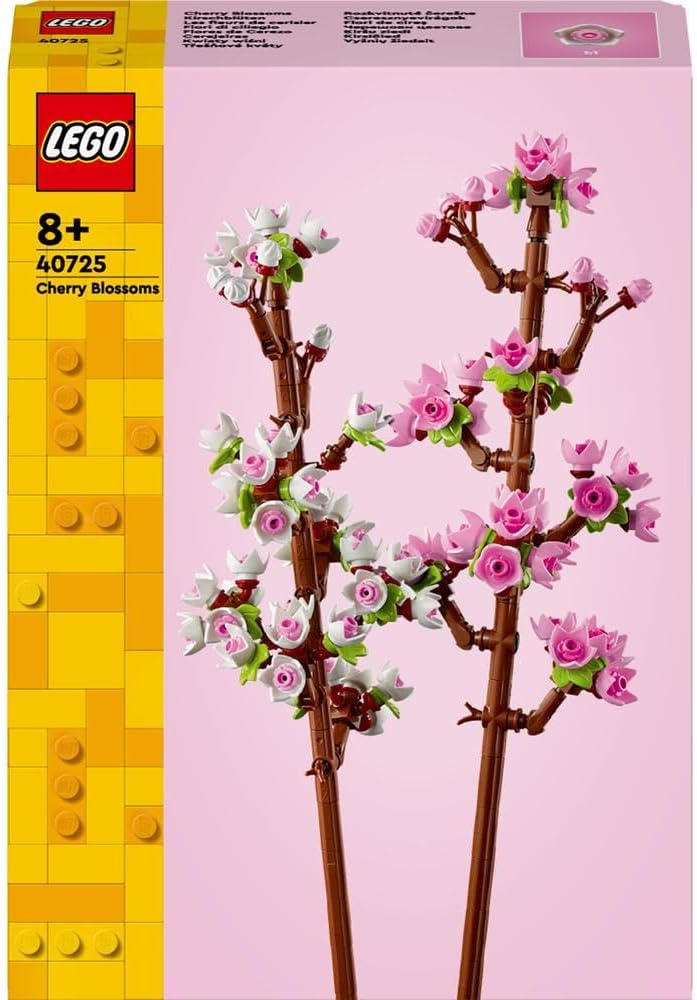 Lego Botanicals Cherry Blossoms, Artificial Faux Flowers Set 40725