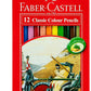 FABER - CASTELL CLASSIC COLOUR PENCILS 12 COLOUR - Marah Kids