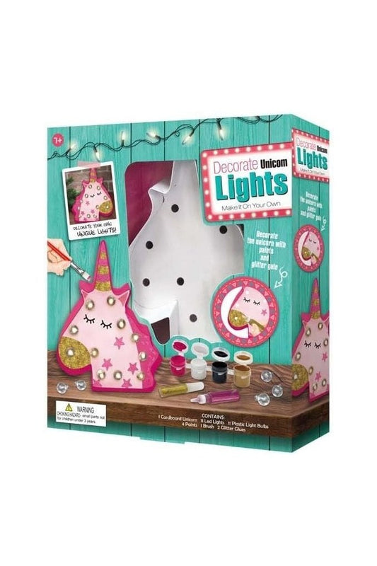 Sew Star - مجموعة تزيين أضواء الخيط LED الخاصة بك - يونيكورن