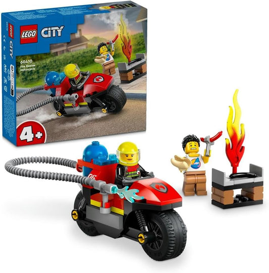 LEGO City Fire Rescue Motorcycle, Motorbike Toy Playset 60410