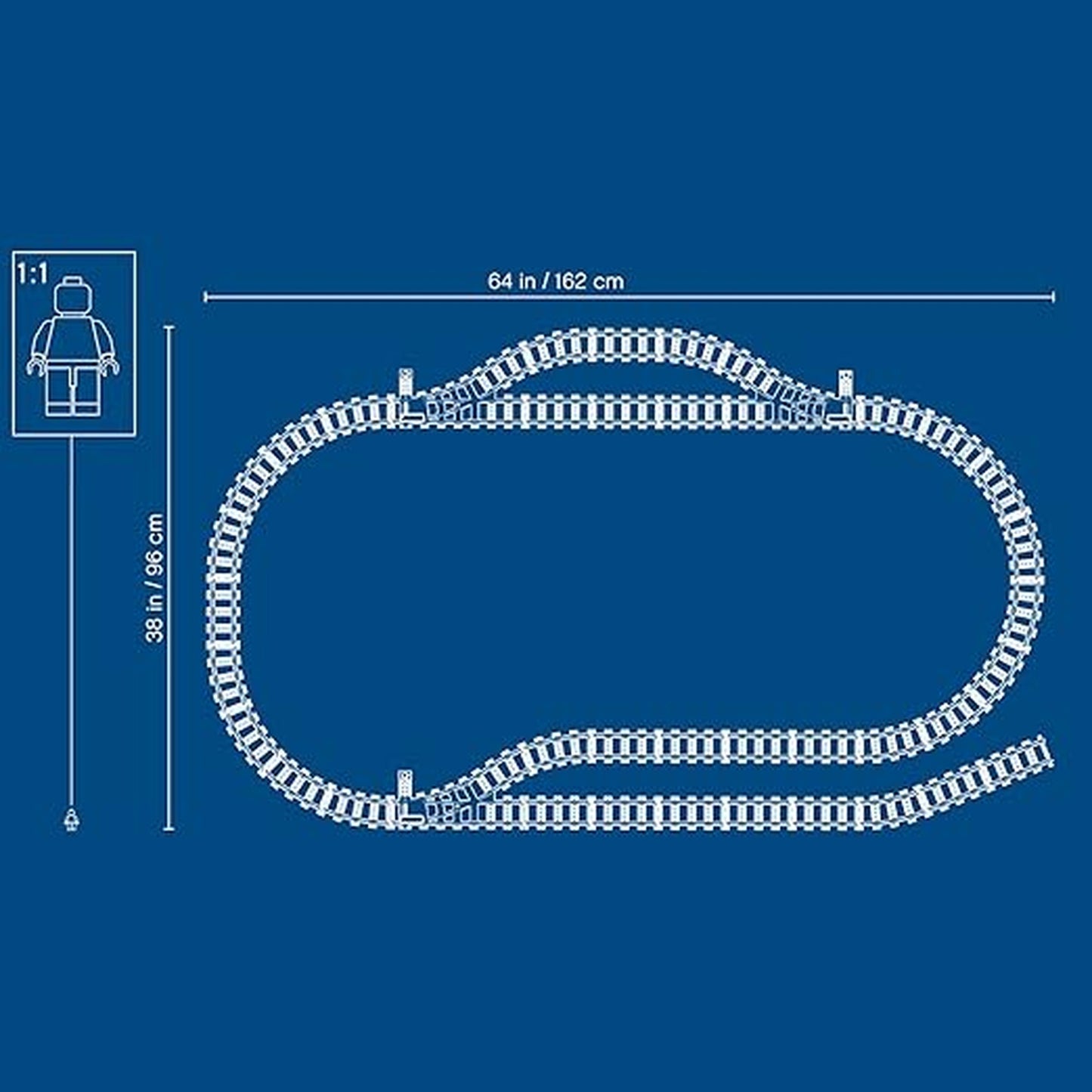Lego 8 X Flexible Tracks 60205
